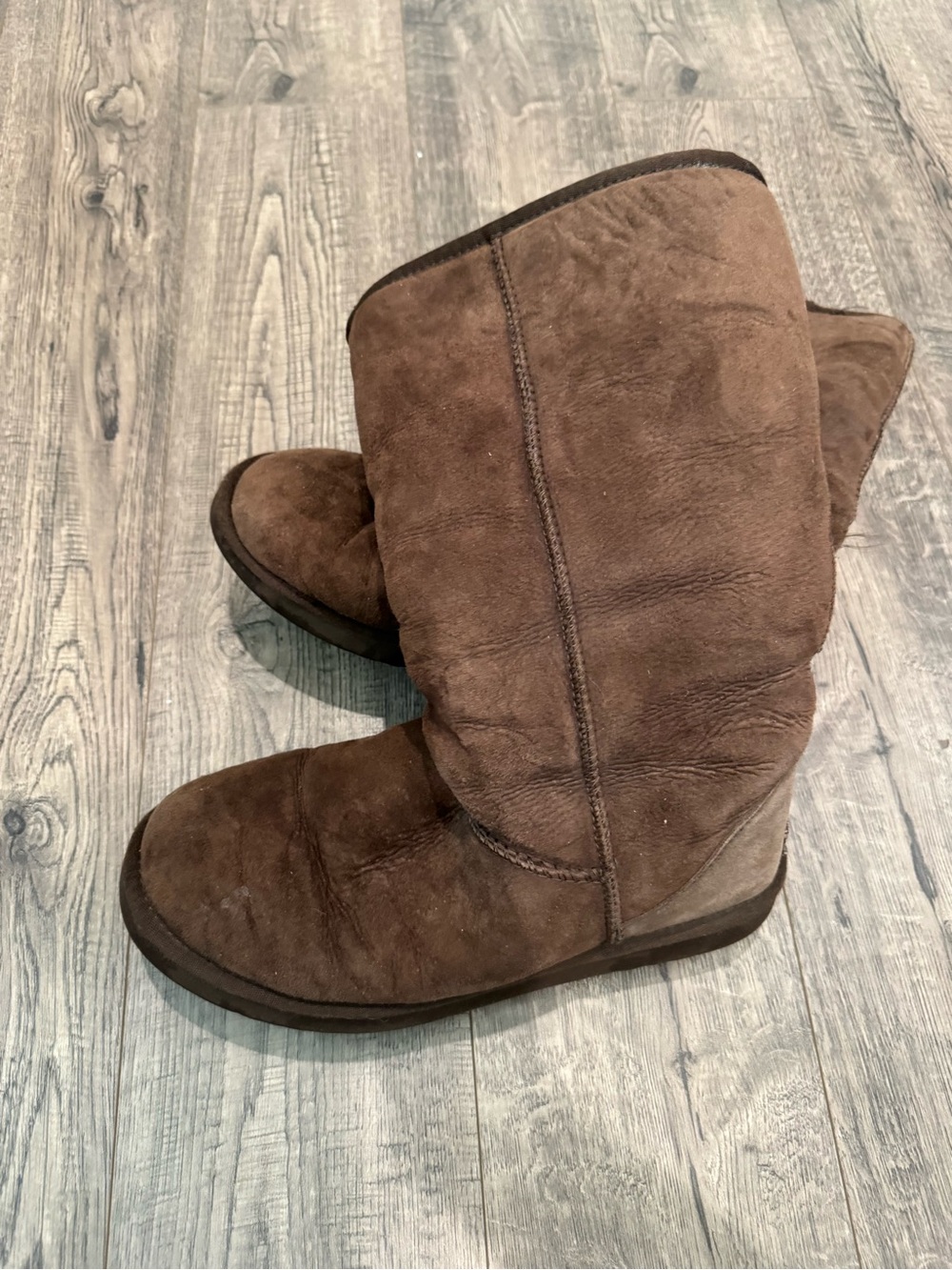 UGG Chestnut Suede Short Winter Boots